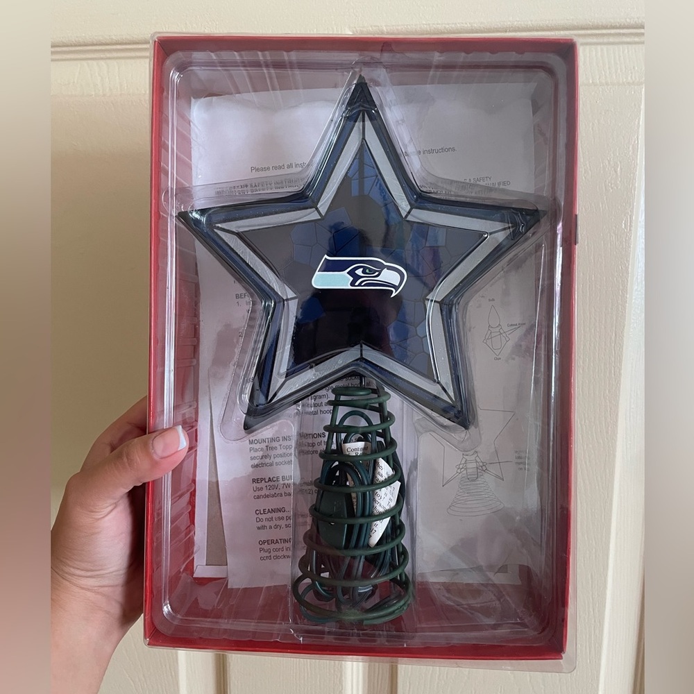 Seattle Seahawks Star Tree Topper